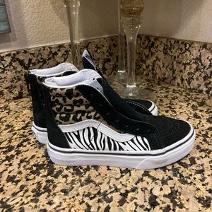 Girls Animal Print Vans